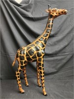 Decorative leather giraffe