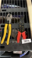 Wire stripper, and cutters