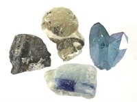 Aqua Aura Gyrolite Kyanite Chiastolite Specimens