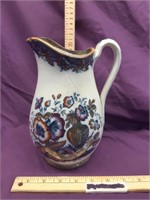 Antique Hand Painted Water Pitcher 13 -notes-