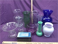 Vase Lot #2 with one Indiana Glass Co.