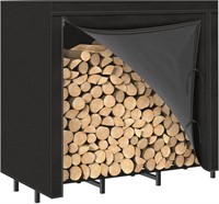 LIANTRAL FIREWOOD RACK OUTDOOR WITH COVER, 4FT
