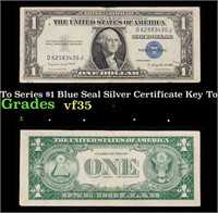 1935G Key To Series $1 Blue Seal Silver Certificat