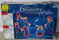 Outdoor Nativity Rope Light Set