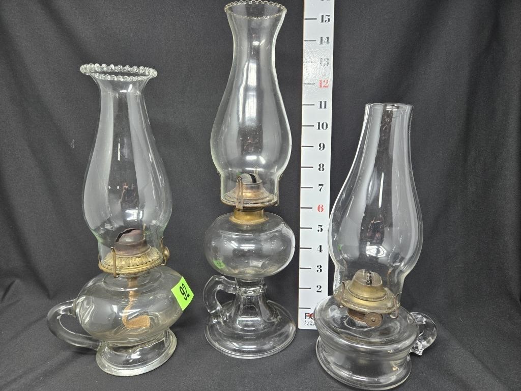 (3) Finger Oil Lamps