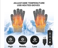 New USB Rechargeable Heated Gloves for Men and