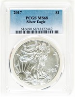 Coin 2017 Silver Eagle-PCGS-MS68