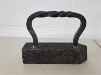 Antique cast iron sad iron / door stop