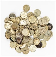 Coin 100 Roosevelt Dimes-VF-BU