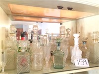Large Shelf Collection of Vintage Liquor