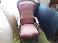 Vintage Victorian Chair(left arm needs repaired)