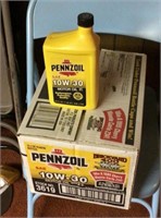 Full case of Pennzoil10W-30 oil