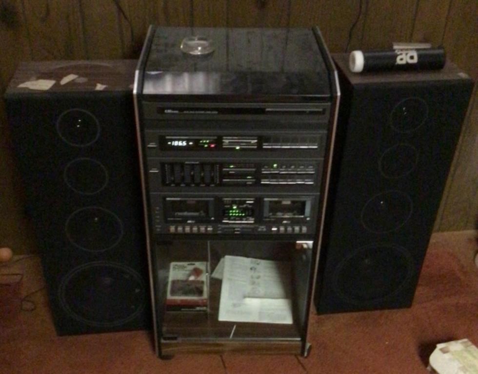 Sears LXI Series stereo and cabinet