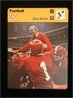 1979 Coach Bear Bryant Alambama Crimson Tide Colle