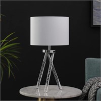 $68  Birgit 26.25 in. Silver Metal Table Lamp