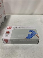 VINYL SYNMAX EXAM GLOVES 10 BOXES 100PCS EACH XL
