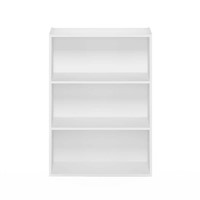 Pasir 31.5 in. White 3-Shelf Etagere Bookcase