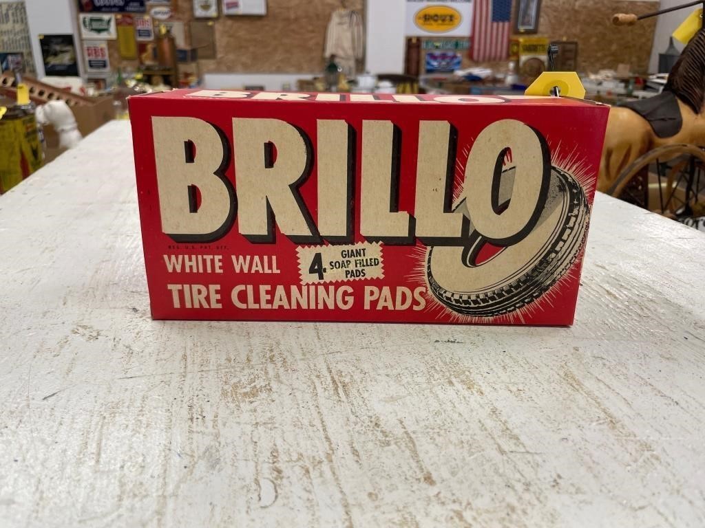 Brillo New Old Stock Car Whitewall Cleaning Pads