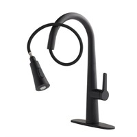 $299  Allen + Roth Bryton Black 1-Handle Faucet