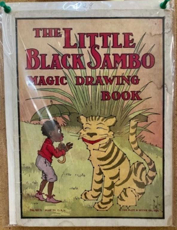 1928 LITTLE BLACK SAMBO MAGIC DRAWING BOOK