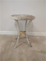 Pier 1 Imports White Wicker Round Table