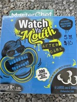 Watch your mouth after dark party game