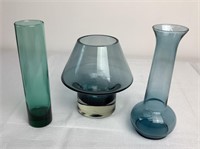 Smokey Glass Vases