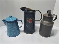 Vintage Tole Pitcher Grouping