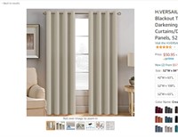 H.VERSAILTEX Premium Blackout Curtains for Bedroom