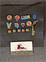 Ballooning/music collectible pins (15)