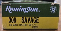 (20) Rounds of Remington 300 Savage Ammo