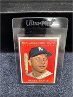 1961 Topps Mickey Mantle MVP Baseball Card