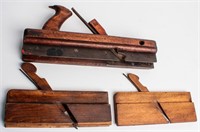 Lot 3 Antique Carpenter Wood Working Planers Tools