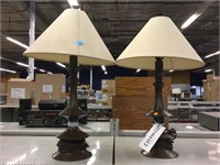 2 side table lamps from high end Resort Hotel.