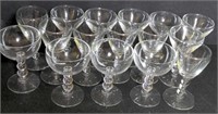 Flat of 16 Candlewick glasses 3 sets 2 of 6 1 of