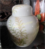 FERN DECORATED GINGER JAR