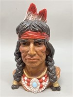 Girotti Sculptured Art Indigenous Indian Bust