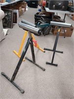 Folding roller stands