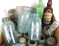 Large Lot of Vintage Bottles & Jars