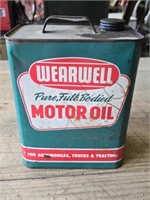 Vintage Wearwell Motor Oil Can