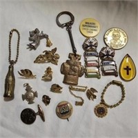 Key Chains, Coke Bottle, Pins & More