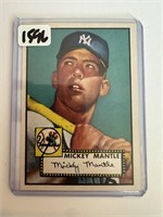 MICKEY MANTLE REPLICA ROOKIE BASEBALL CARD