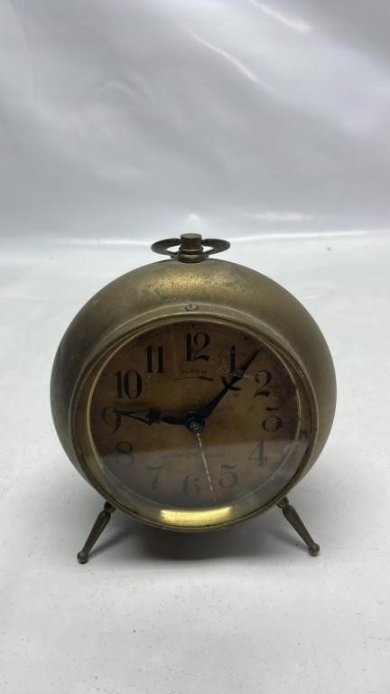 Correct Time Company Turkish Brass Alarm Clock