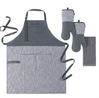 4-Pc Kitchenaid BBQ Set, Dark Grey