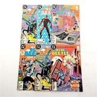 6 DC 75¢ Blue Beetle Comics