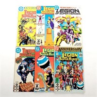 6 DC 60¢-$1.50 Legion of Super Heroes Comics