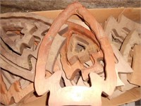 Wood arrowhead cutouts