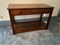 Walnut 1 Drawer Server/ Library Table