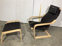 IKEA Bentwood Chair and Ottoman