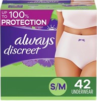 Lot of 2 Always Discreet Incontinence Underwear fo